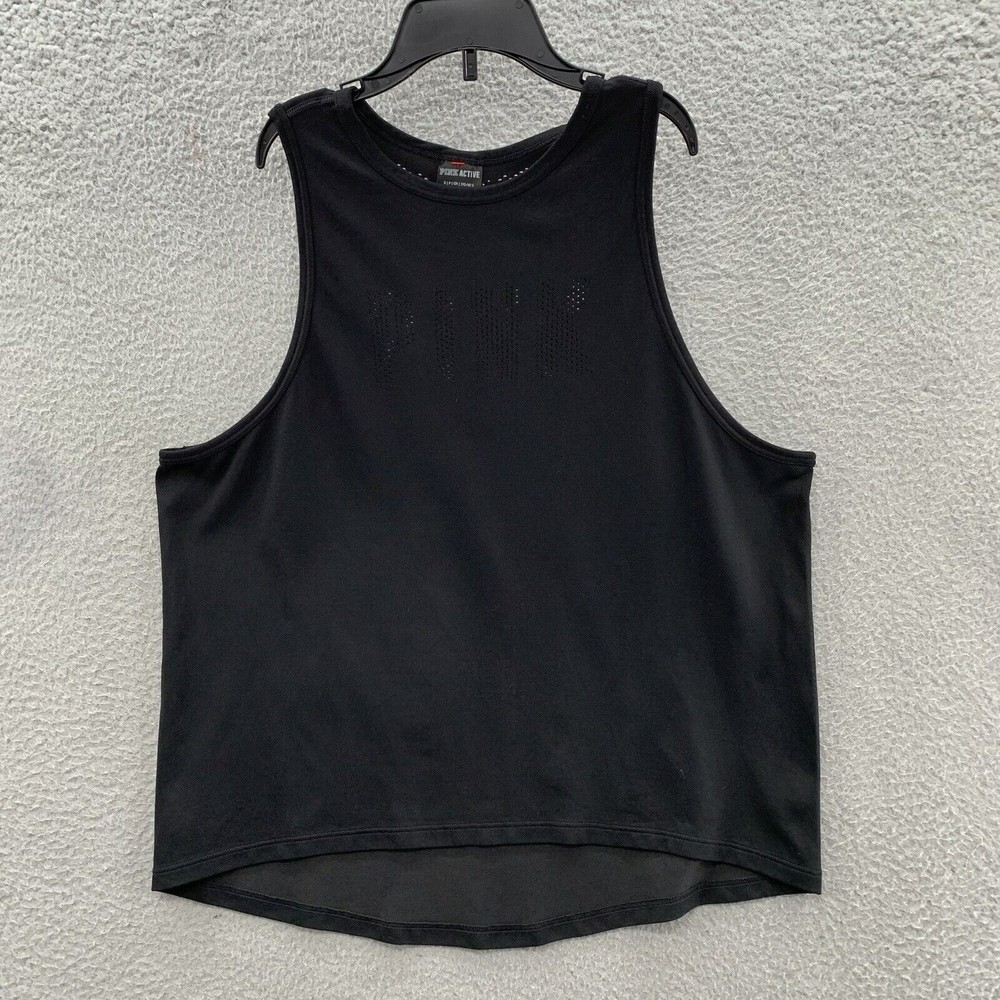 Pink Active Victoria’s Secret Women Black Active Fitness Tank Top Shirt Size S